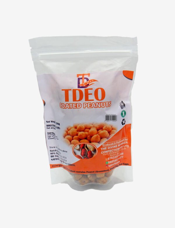 Crispy Coated Peanuts 250g: Delicious Snacking Made Easy | TDeo Foods